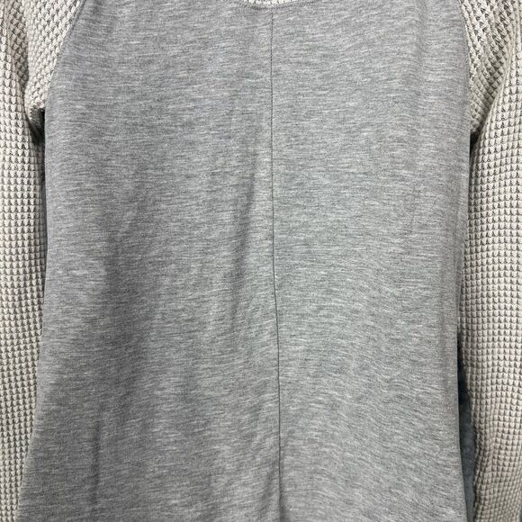 Lucky Lotus Open Front Waffle-Knit Drape Cardigan Gray Longline Women’s XS M - Picture 11 of 15